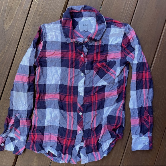 Rails Tops - Rails - Red, White and Blue Plaid Button Down